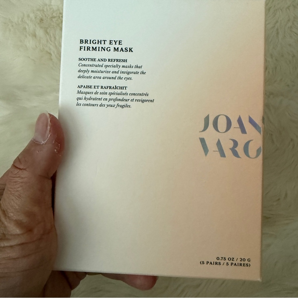 Joanna Vargas BRIGHT EYE FIRMING MASK 5 masks brand new